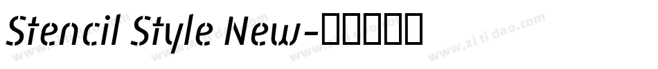 Stencil Style New字体转换